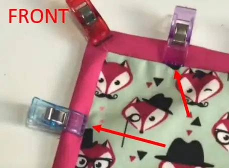 Bias clips front