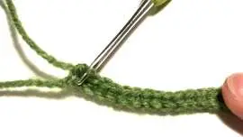 crochet tree row 1