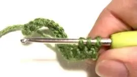 crochet tree row 2