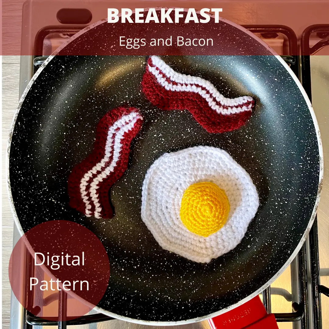eggs and bacon crochet
