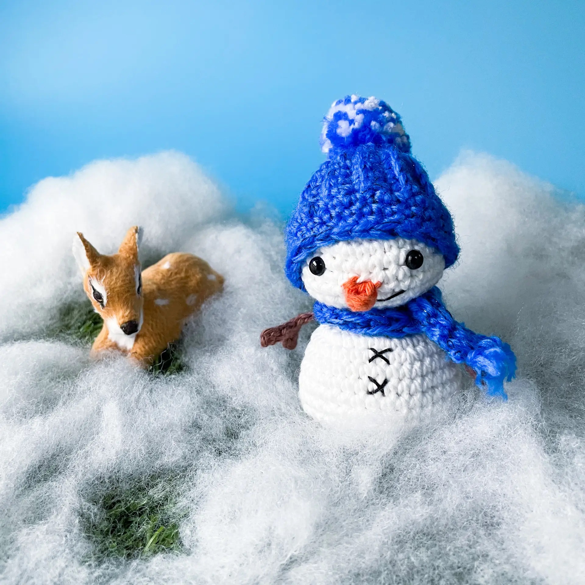 snowman no sewing amigurumi