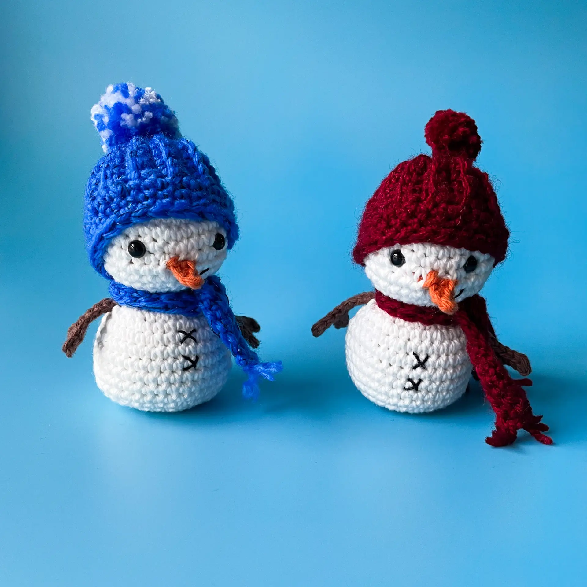snowman no sewing amigurumi