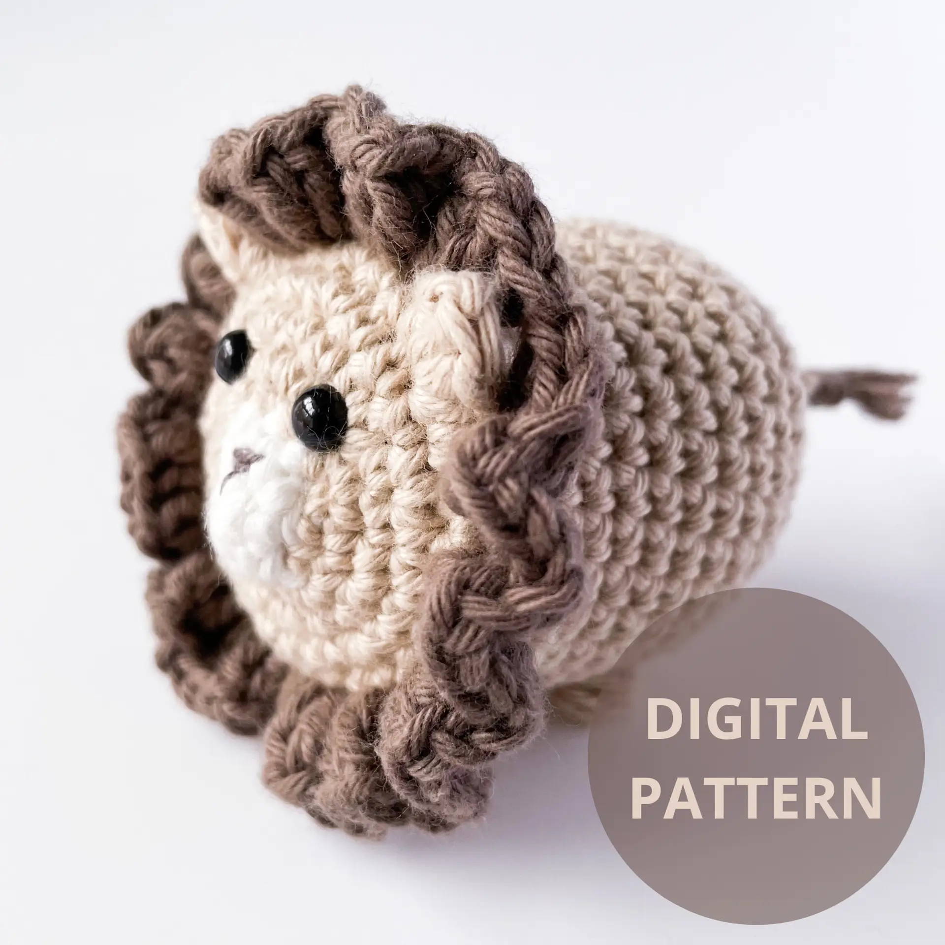 Lion no sewing digital pattern