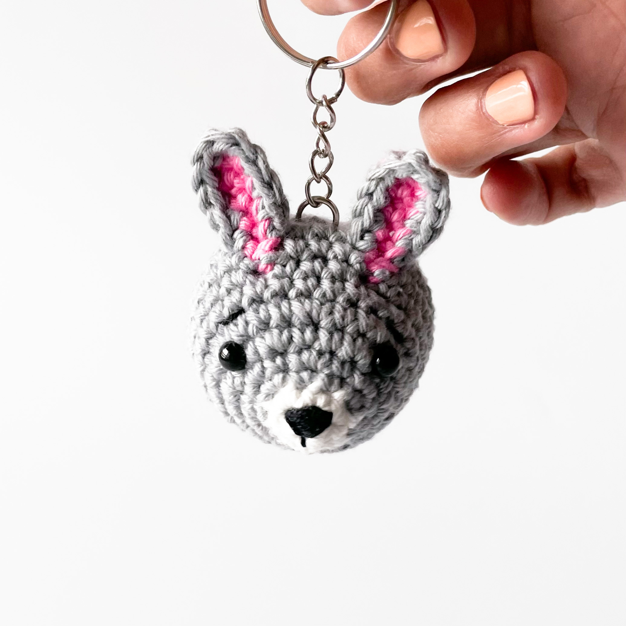 Rabbit no sewing pattern keychain