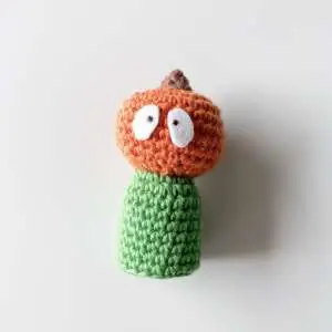 Pumpkin crochet amigurumi eyes
