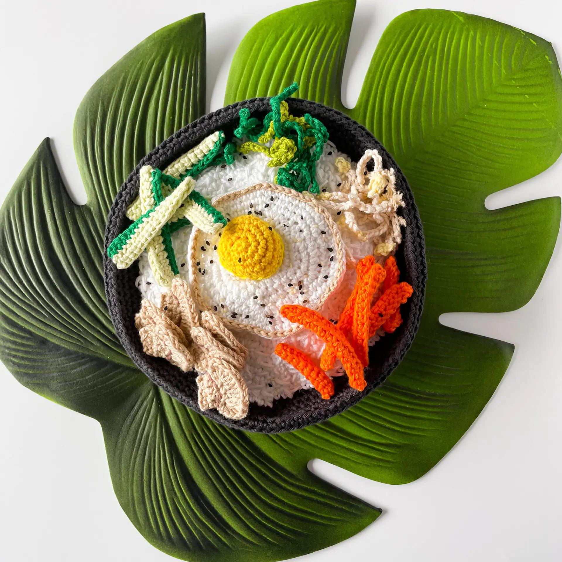 Crochet Bibimbap Pattern: Korean Play Food (Digital Pattern) - Image 6