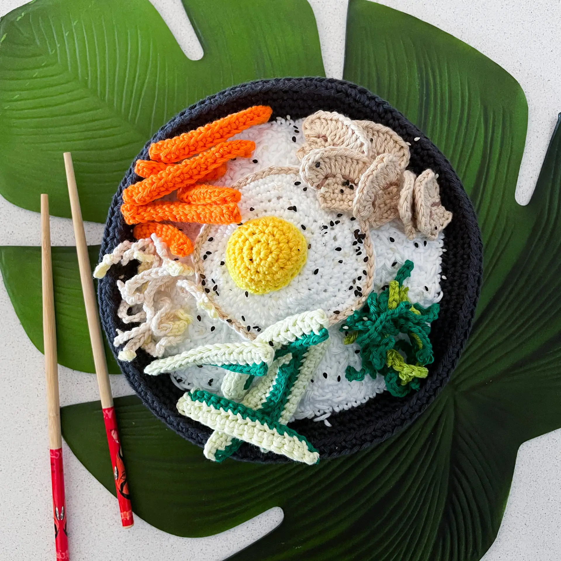Crochet Bibimbap Pattern: Korean Play Food (Digital Pattern) - Image 9