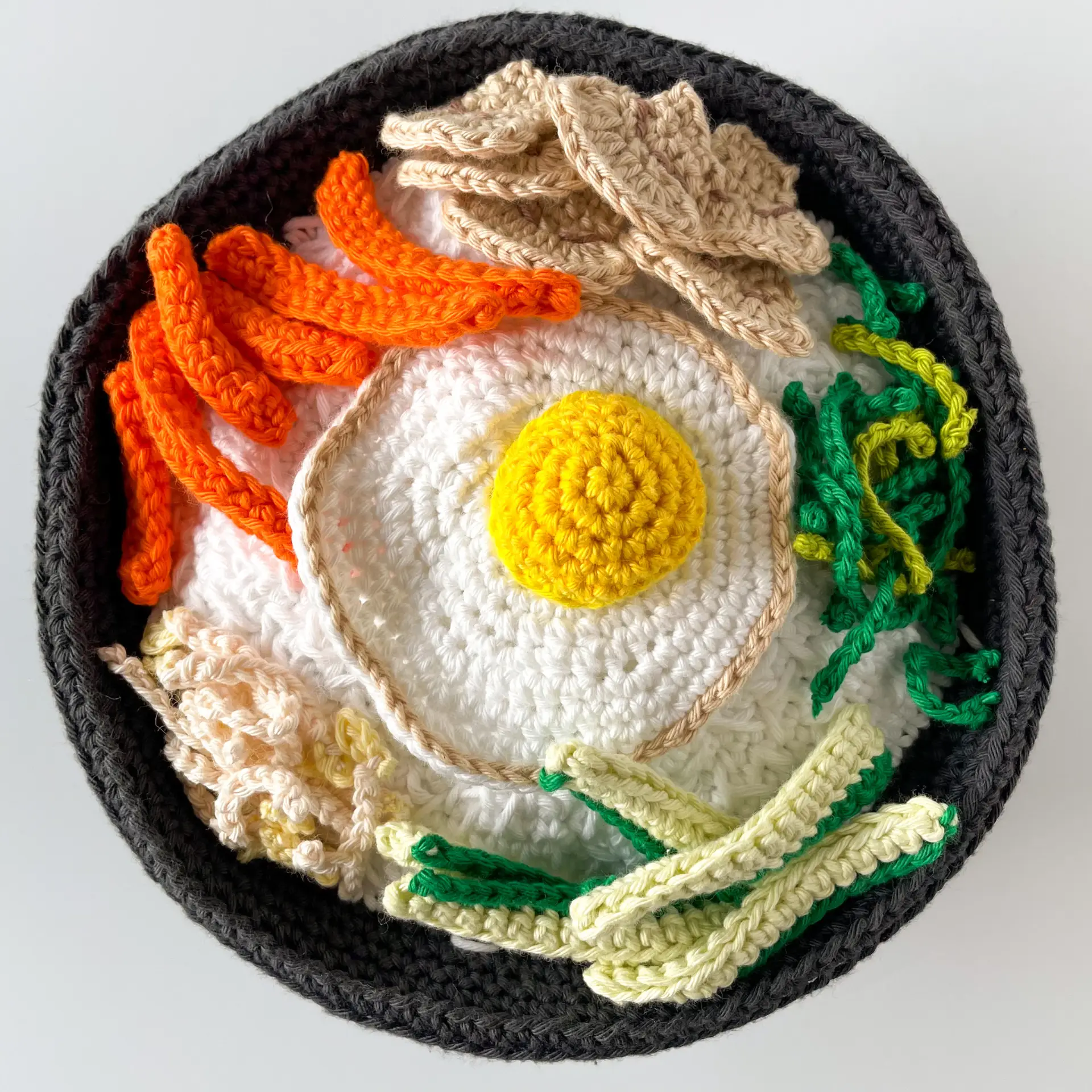 Crochet Bibimbap Pattern: Korean Play Food (Digital Pattern) - Image 10