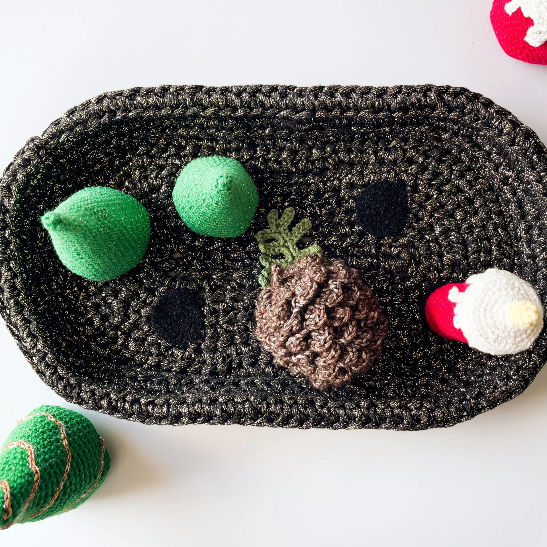 Christmas Crochet Centrepiece Pattern: Tree, Candle & Pinecone (PDF Pattern) - Image 3