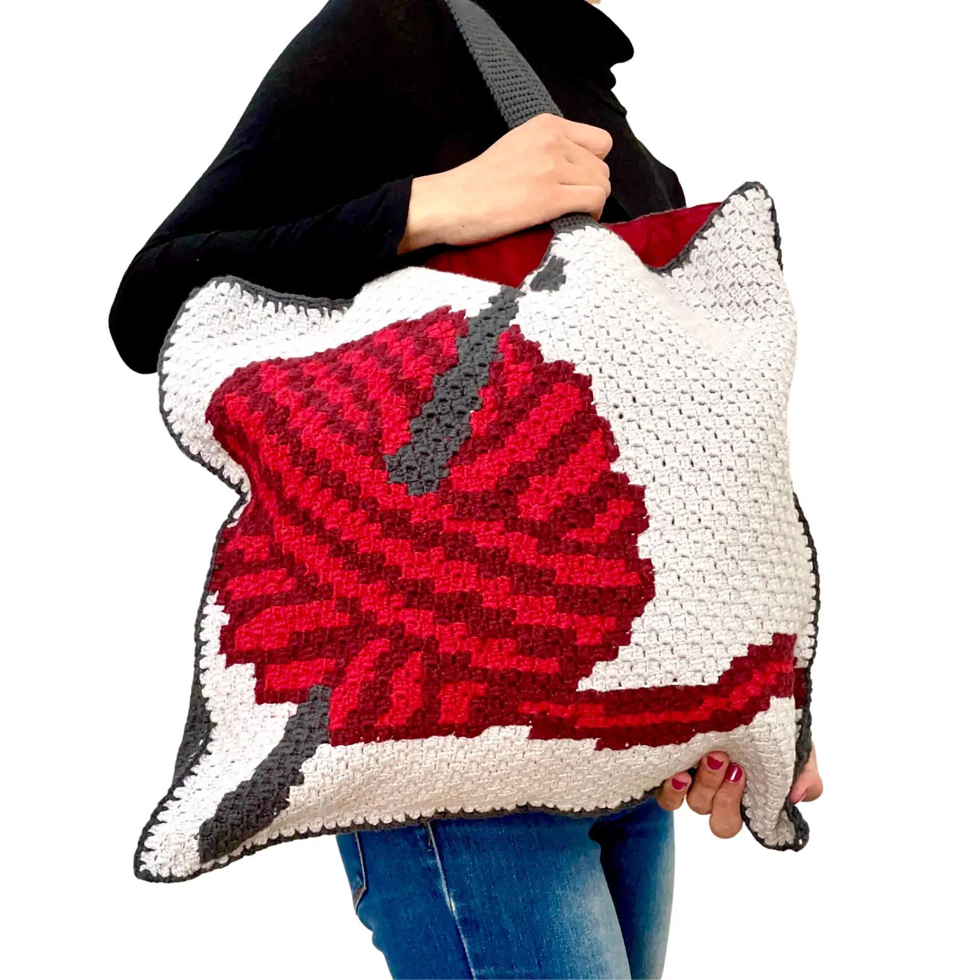 Crochet Project Bag Pattern: C2C Tote with Lining - Image 3