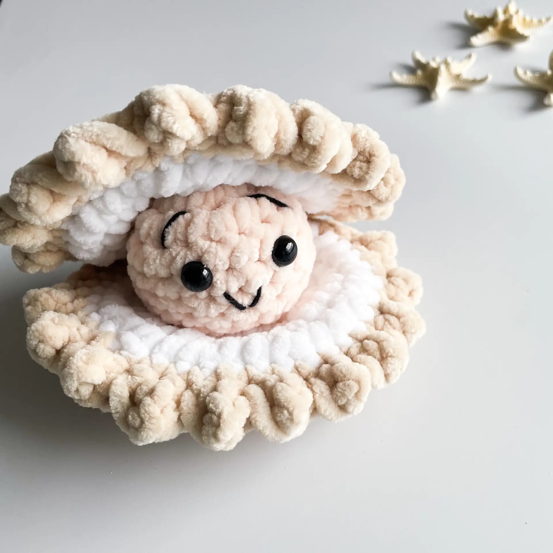 No-Sew Oyster Amigurumi Crochet Pattern - Image 3