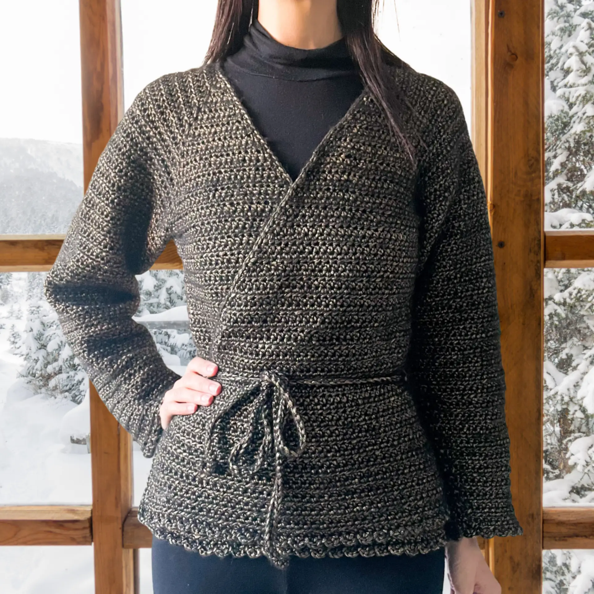 Jo Cardigan Wrap Crochet Pattern: beginner-friendly garment (PDF Pattern) - Image 3