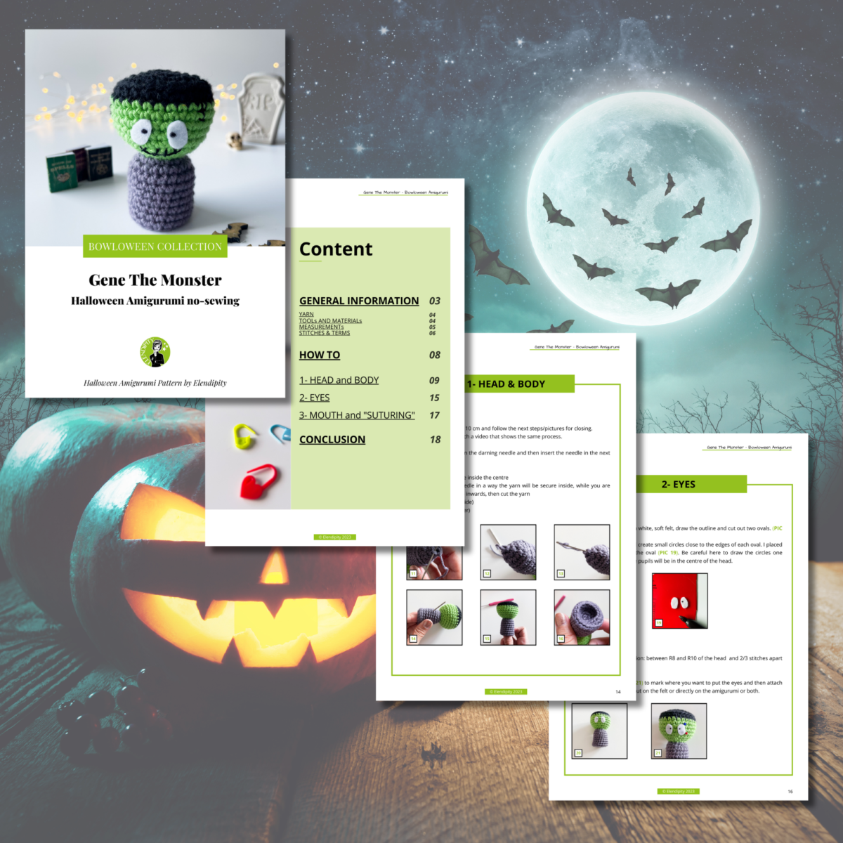 Halloween Monster Crochet Pattern: No Sew Amigurumi - Image 2