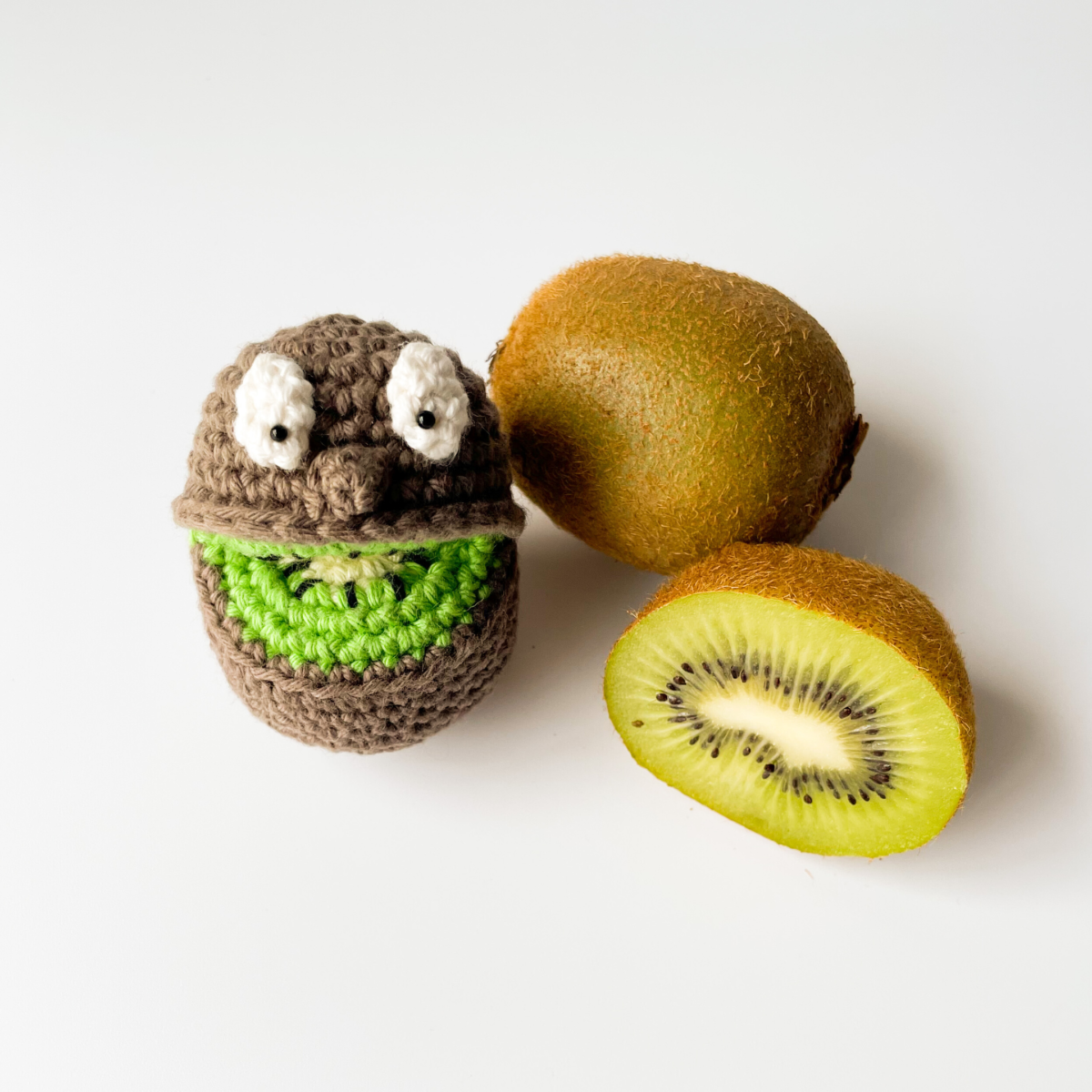 Crochet Kiwi Amigurumi Pattern: Smiley Fruipets Food Toy (Digital Pattern) - Image 3
