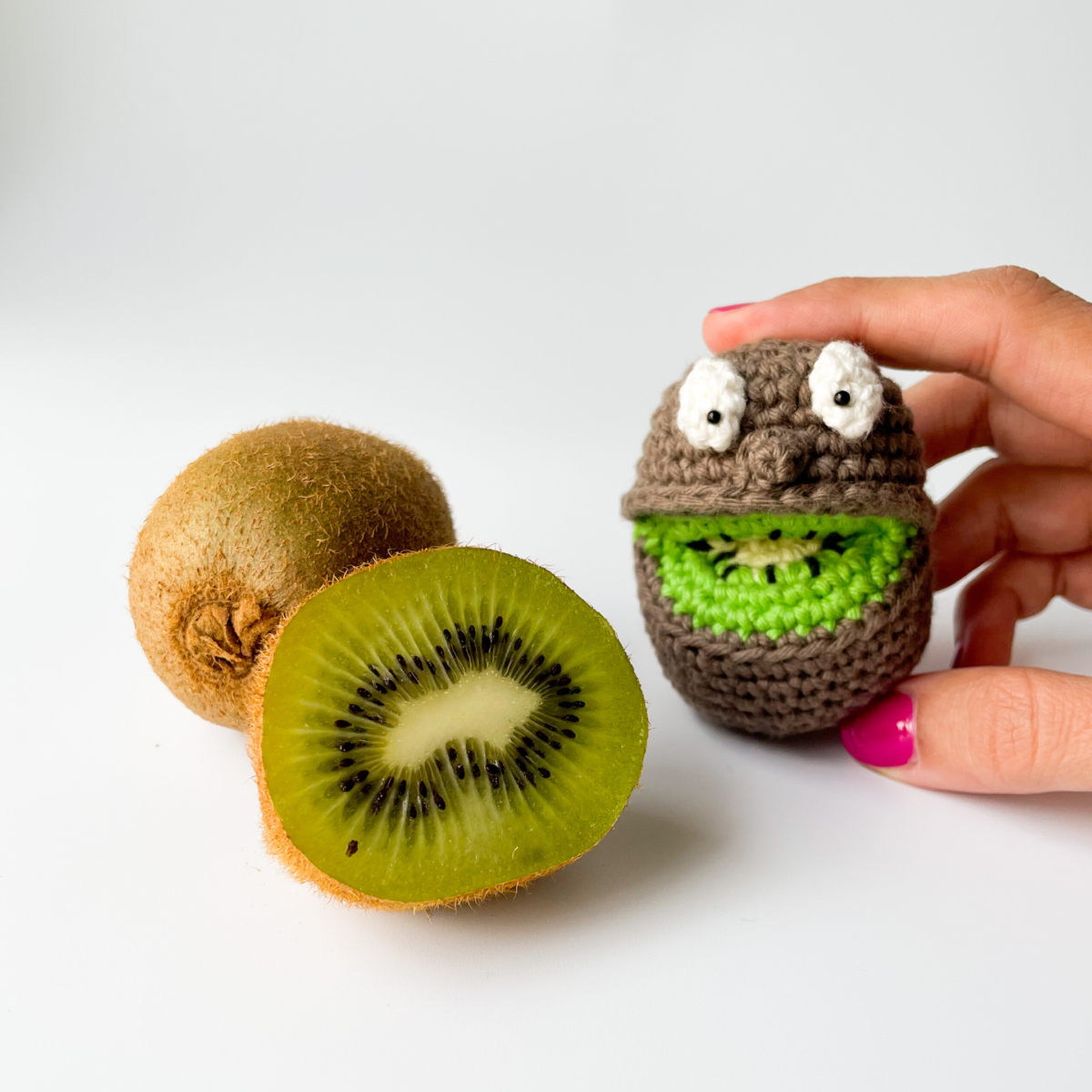 Crochet Kiwi Amigurumi Pattern: Smiley Fruipets Food Toy (Digital Pattern) - Image 4