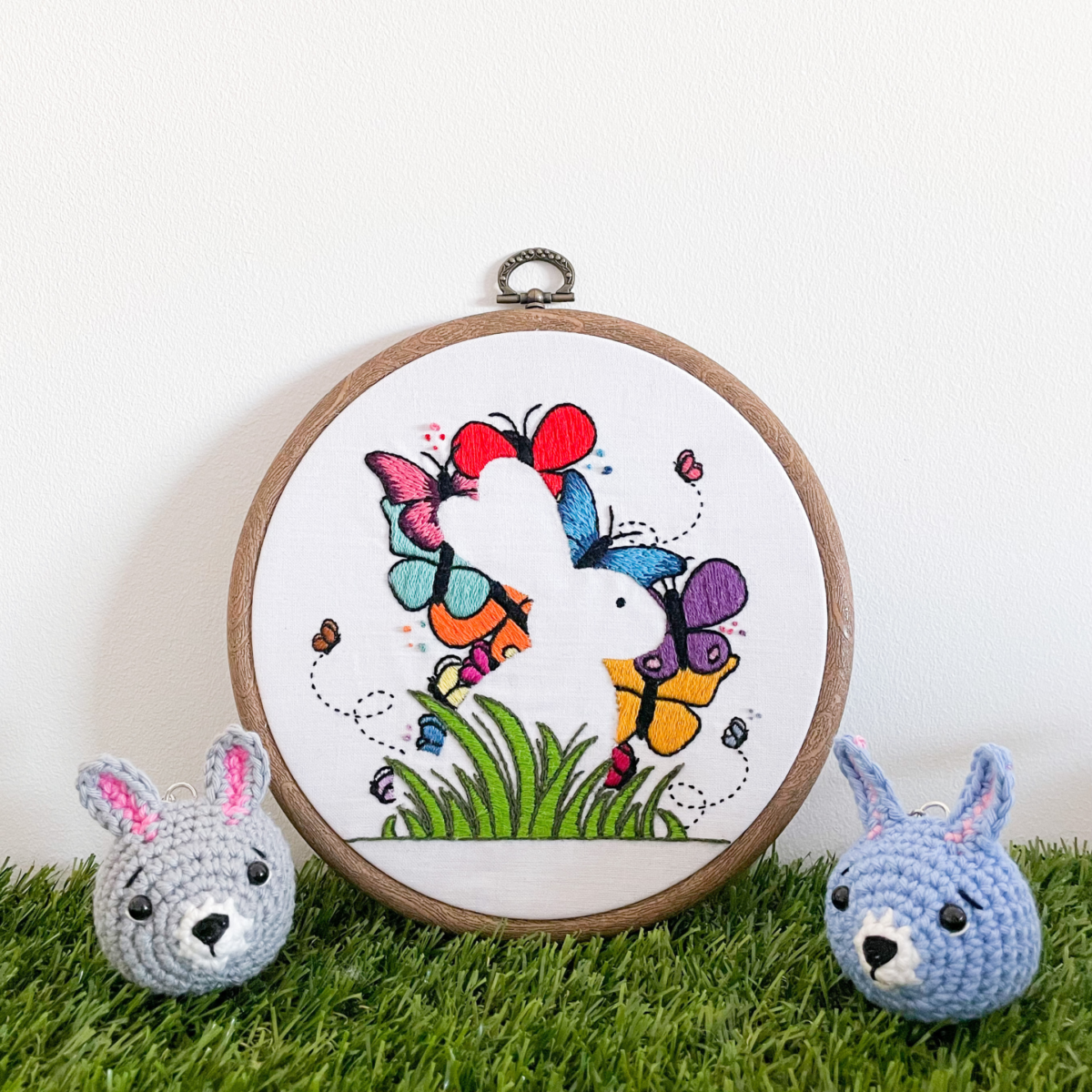 Bunny Butterfly Embroidery Pattern - Image 4