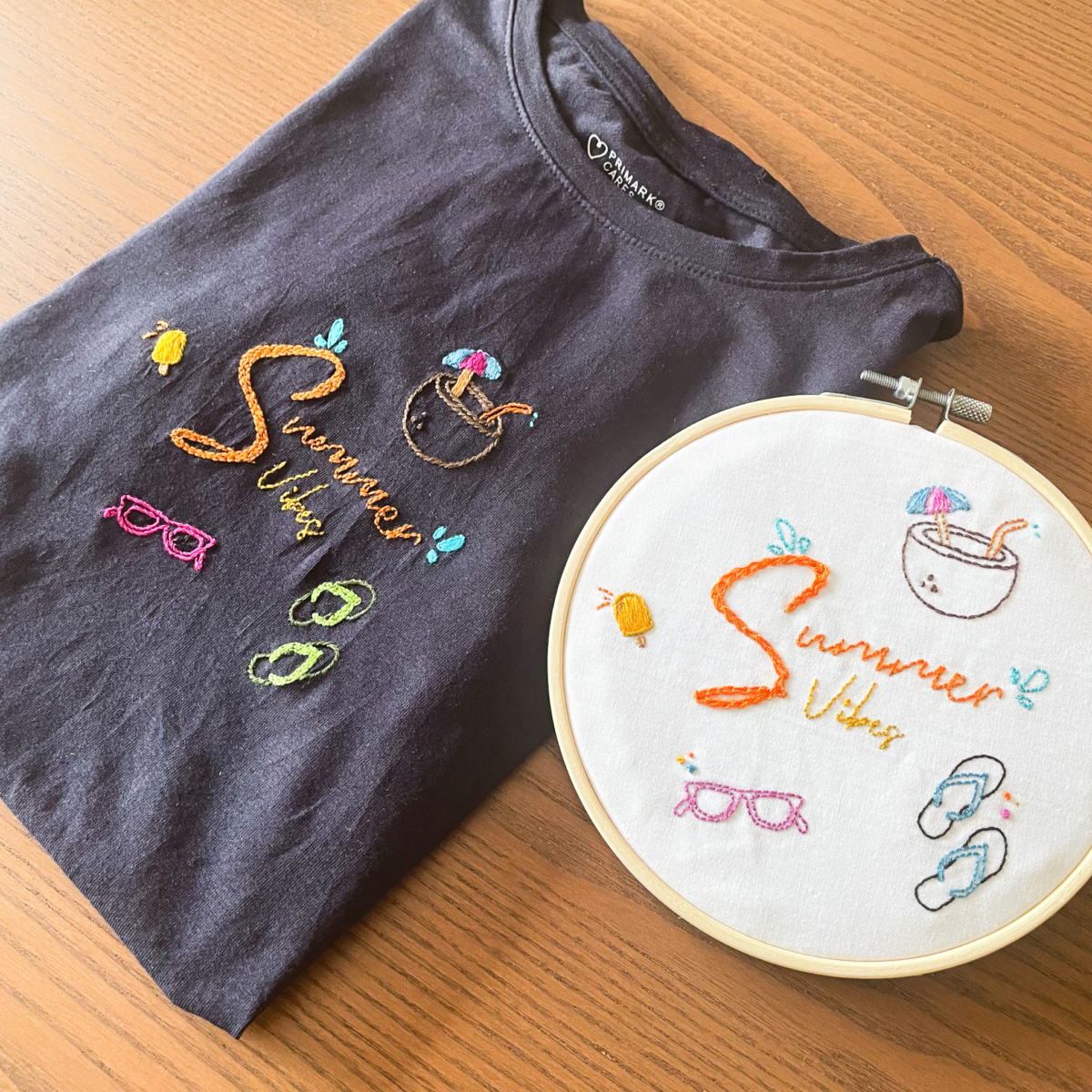Summer Vibes Embroidery Pattern: Beginner DIY - Image 5
