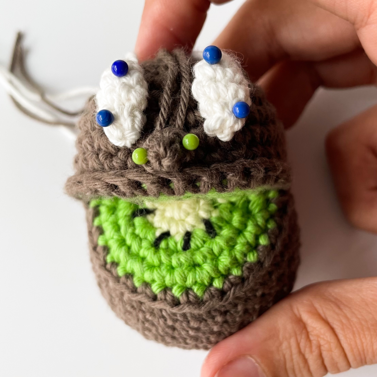 Crochet Kiwi Amigurumi Pattern: Smiley Fruipets Food Toy (Digital Pattern) - Image 6