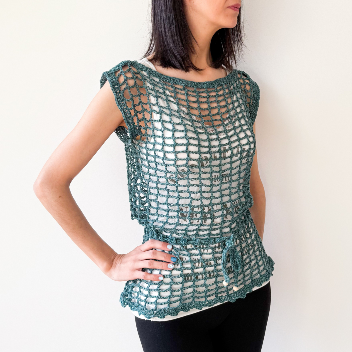 Austen Crochet Summer Top Pattern – Beginner Friendly (Digital Pattern) - Image 9