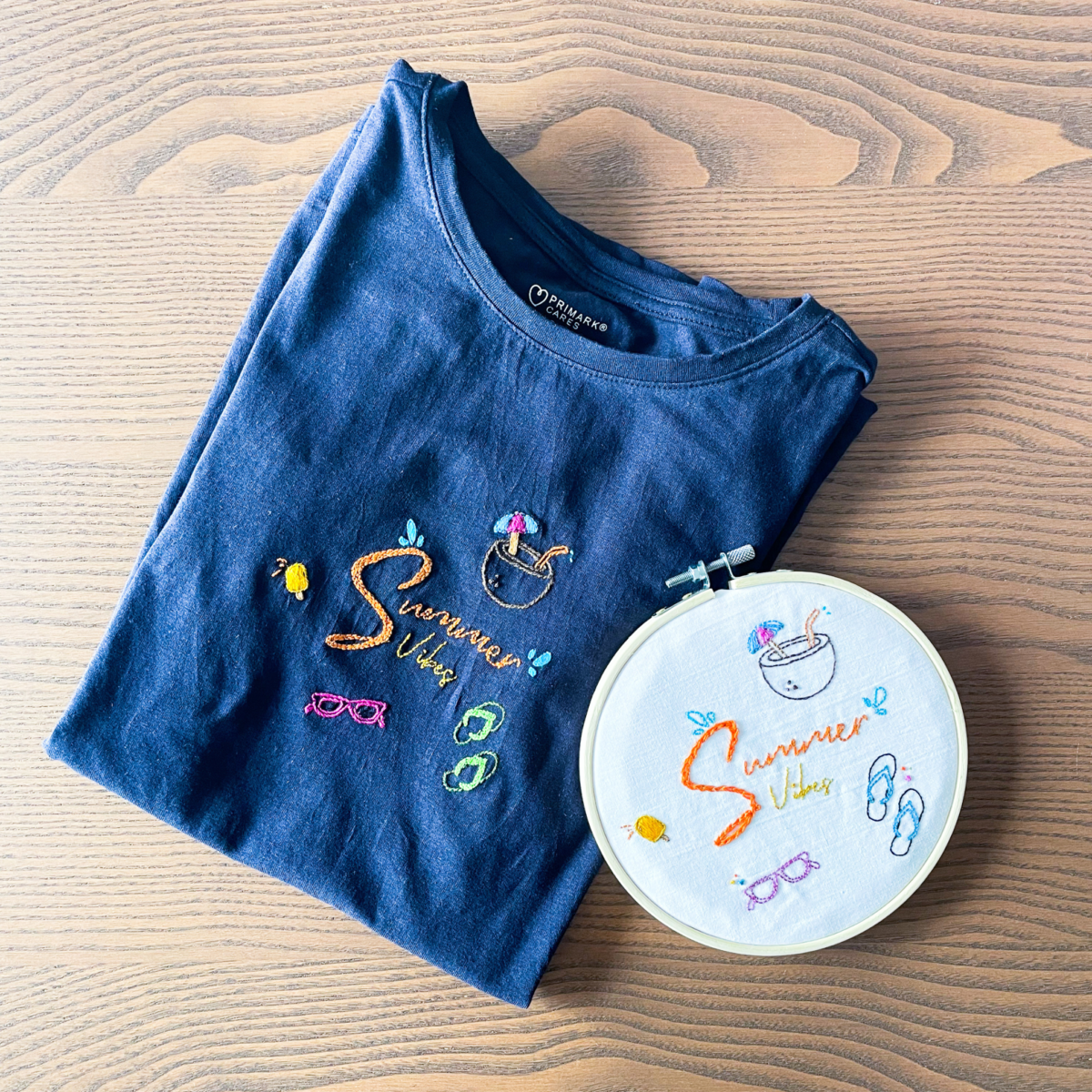 Summer Vibes Embroidery Pattern: Beginner DIY - Image 8