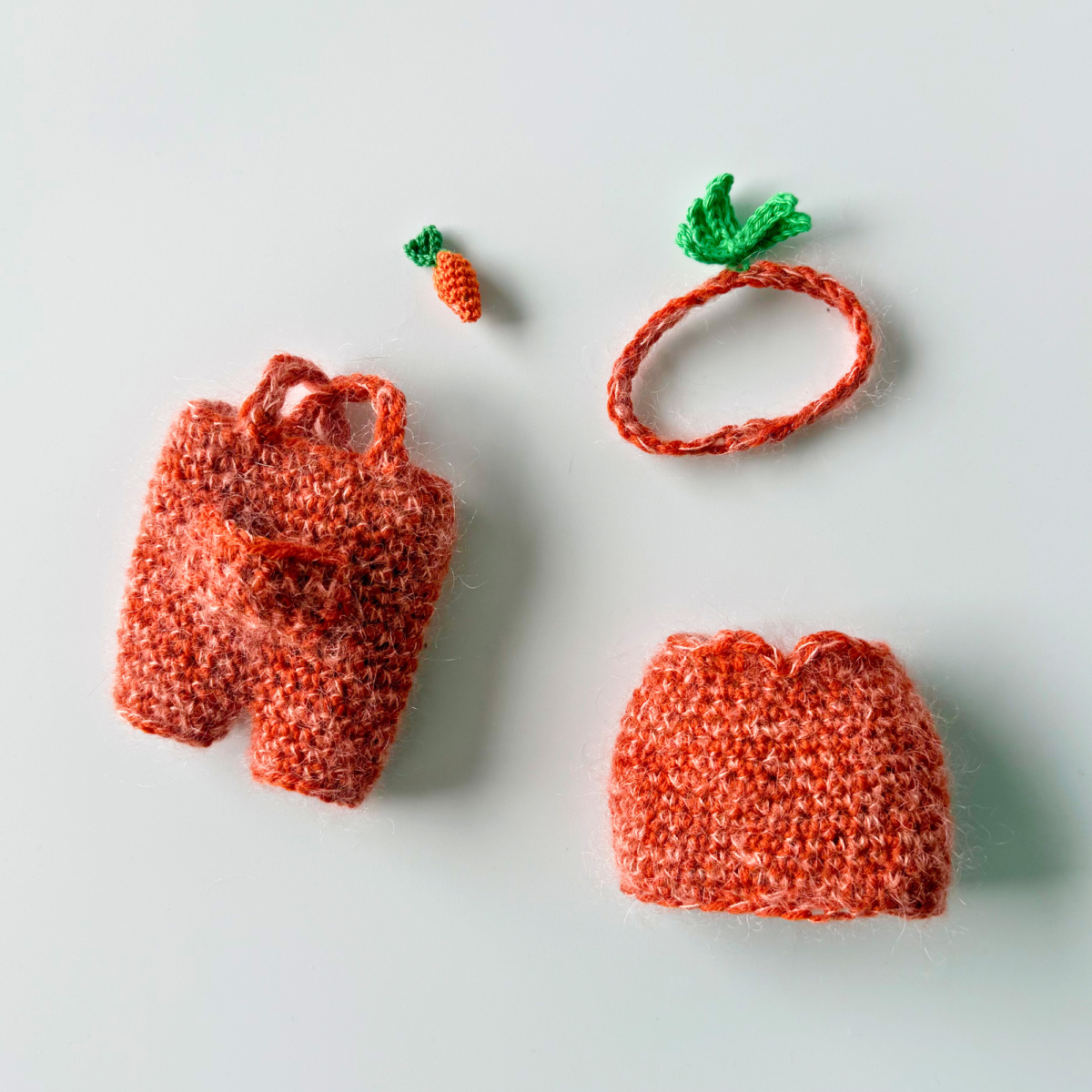 Crochet Carrot Outfit for AmiCrewMi - amigurumi animals (Digital Pattern) - Image 5