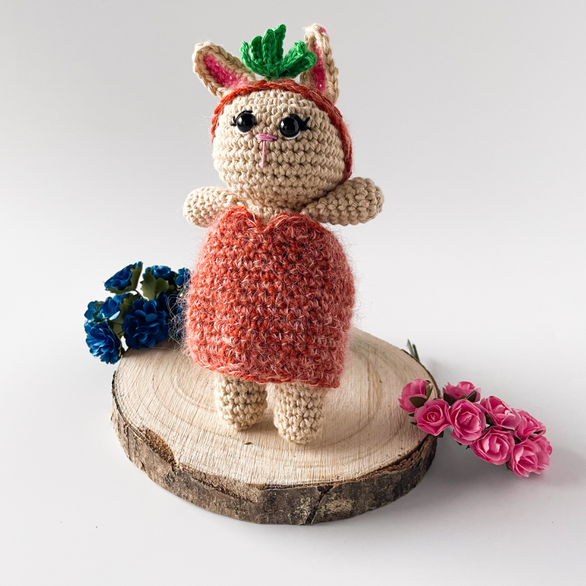 Crochet Carrot Outfit for AmiCrewMi - amigurumi animals (Digital Pattern) - Image 9