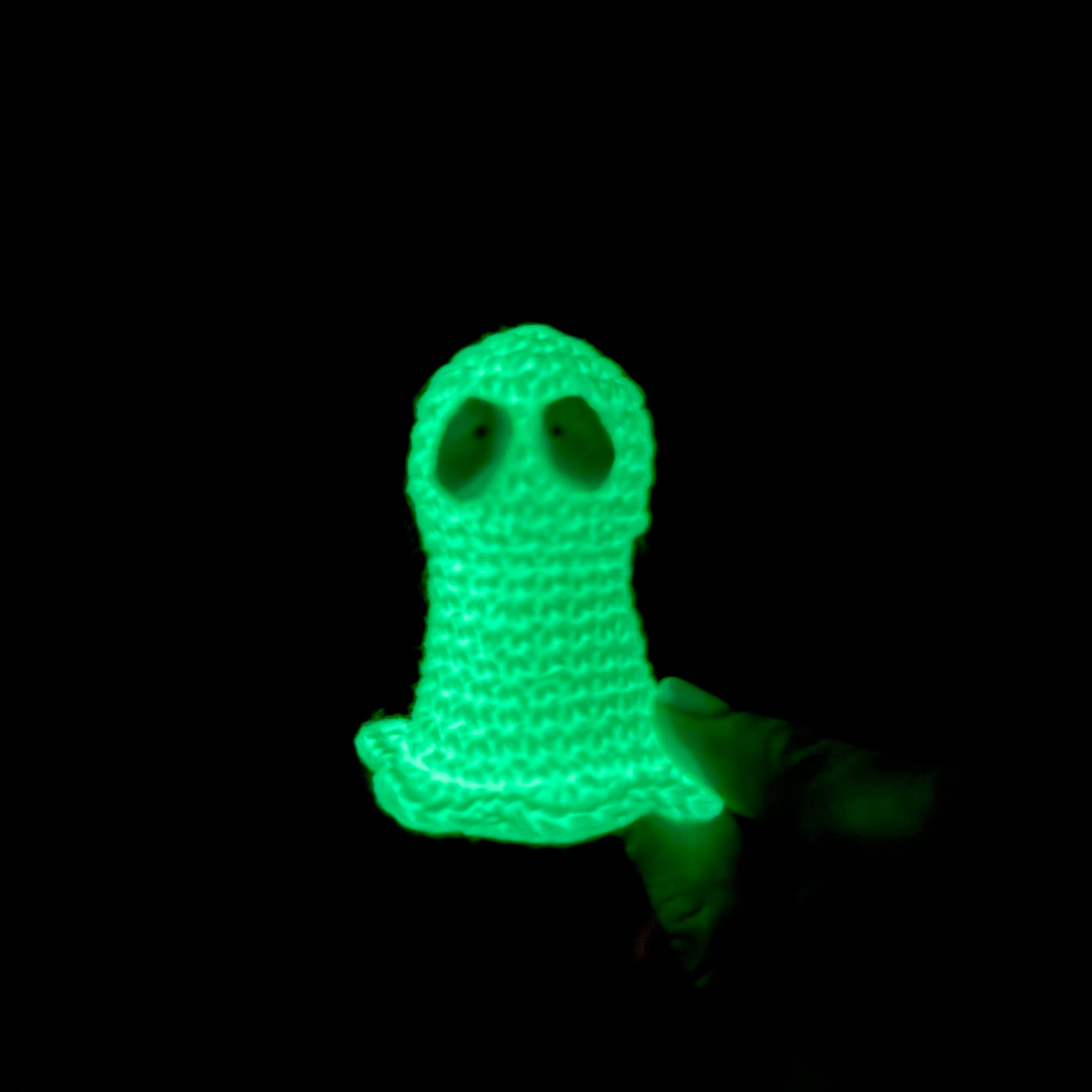 Crochet Ghost Kit - Halloween Amigurumi Kit - DIY Crochet Kit for Beginners with Video Tutorial & PDF Pattern - Image 4
