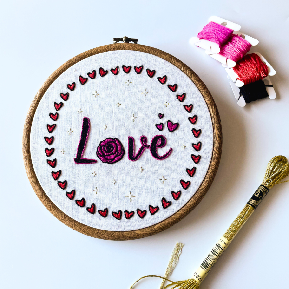 Love Embroidery Pattern: Beginner Heart and Valentines DIY - Image 5