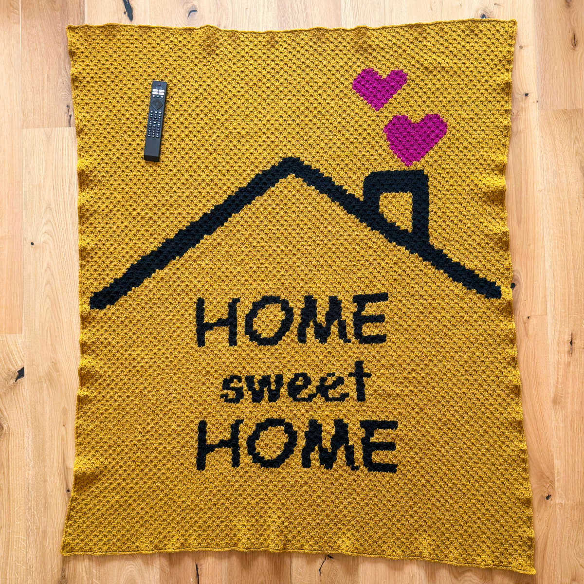 Home Sweet Home Crochet Blanket - DIGITAL PATTERN | Couch Blanket | Crochet Throw | Crochet Winter | Crochet Hug | Crocheted Blanket - Image 6