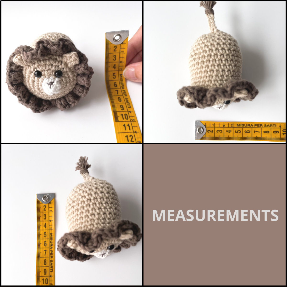 No-Sew Lion Amigurumi Crochet Pattern: Animal Toy Keychain - Image 8