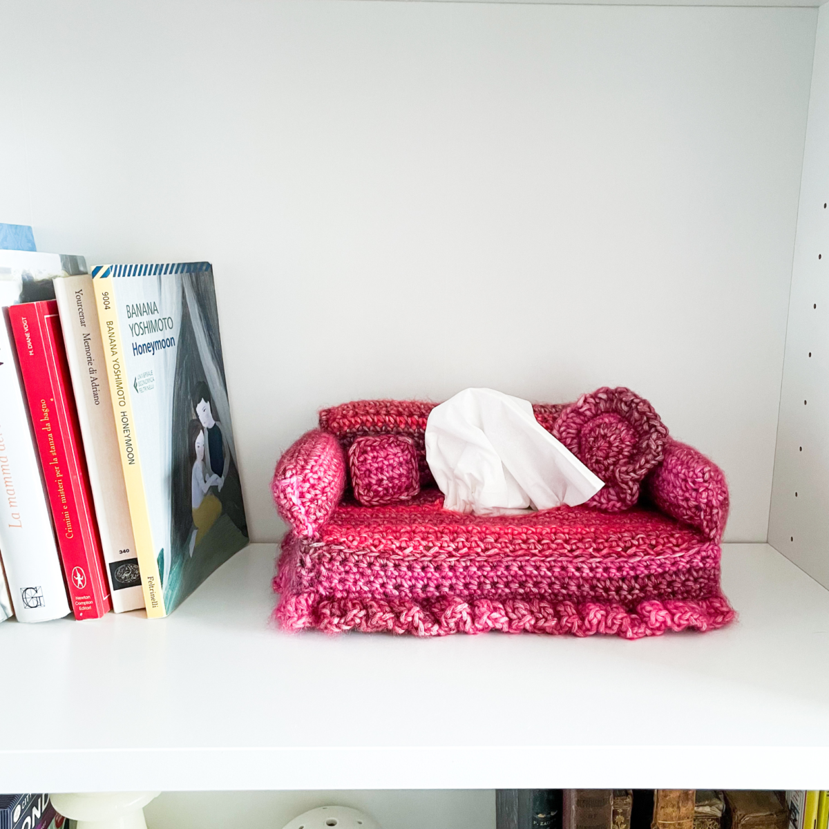 Crochet Couch Tissue Box Cover Pattern: Talicia Sofa Home Decor (Digital Pattern) - Image 6
