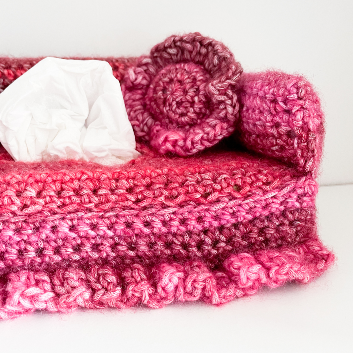 Crochet Couch Tissue Box Cover Pattern: Talicia Sofa Home Decor (Digital Pattern) - Image 9
