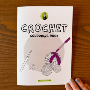 Crochet colouring book - A5 colouring book for crochet lovers