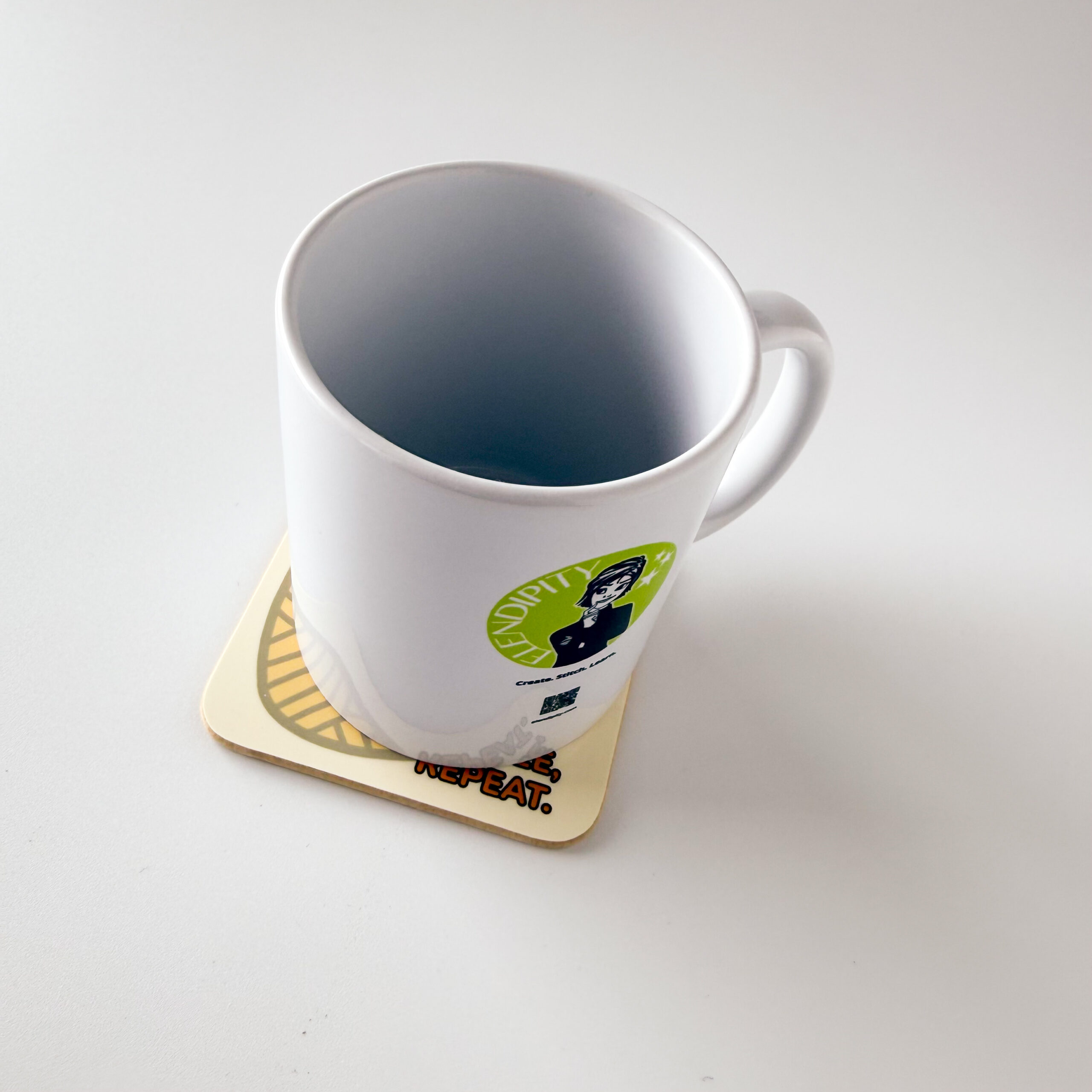 Crochet, Coffee, Repeat Coaster - Crochet Lover Gift - Image 2