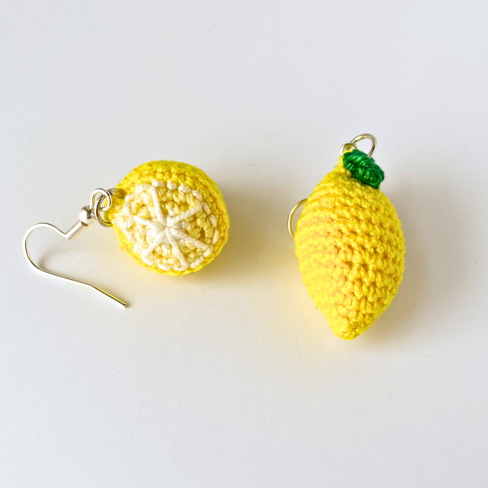 Crochet Lemon Earring Kit - DIY Amigurumi Jewellery Kit with Video Tutorial & PDF Pattern - Image 5