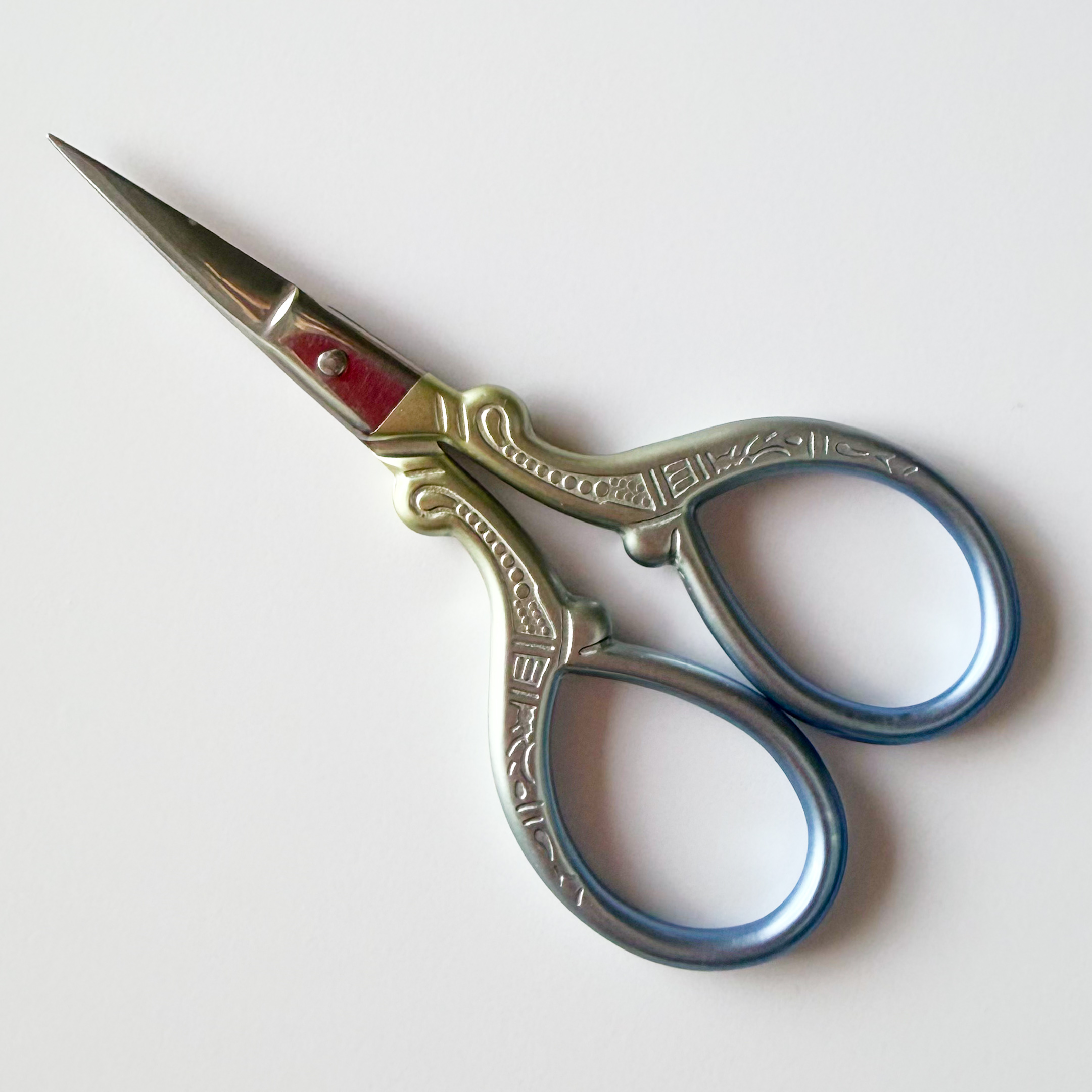 Blue scissors - small decorative scissors for embroidery, crochet and knitting - Image 3