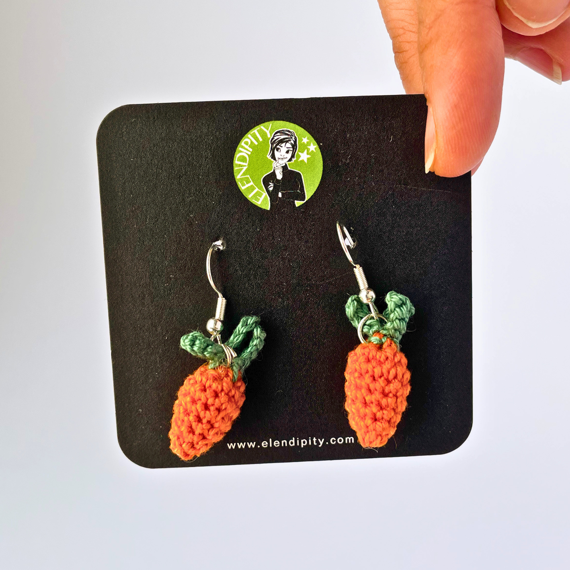 Carrot Earrings and Keychain Crochet Pattern - Micro Amigurumi PDF with Video Tutorial - Image 3